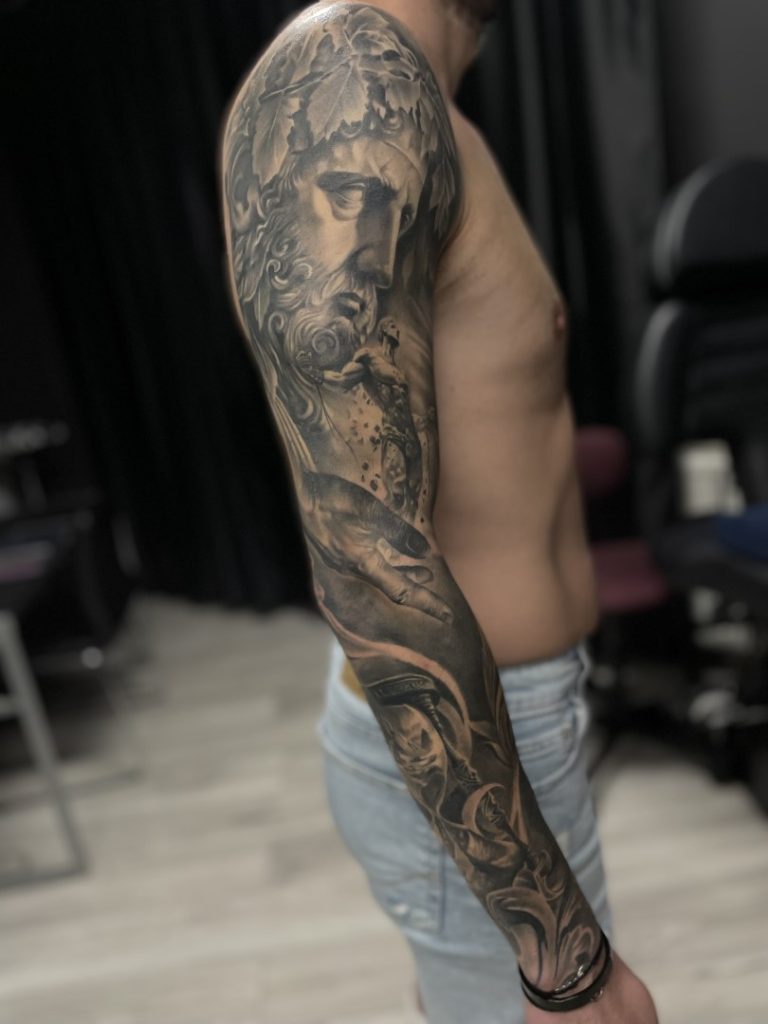 Channel the power of the gods with this epic Zeus tattoo.
